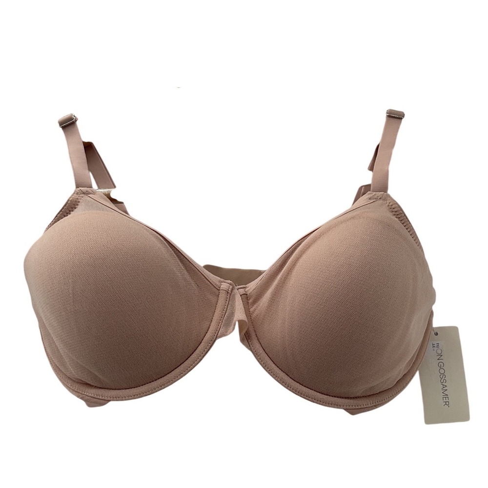 On Gossamer Champagne Half Cup Demi Gossamer Mesh Bra 34DD‎ G3362 New
